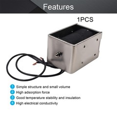 DC 12V 10A 80N Push Pull Type Solenoid Electromagnet 20mm Open Frame Solenoid