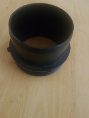 USA HDW MFG/U S HARDWARE 1 each 3-Inch Black Male RV Sewer Outlet Adapter
