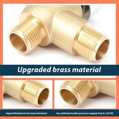 Upgraded Brass RV Vacuum Breaker Check Valve, 571-VAC-CHK-A Camper 0.5 inches