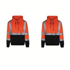 2 Pack Everyday ANSI Class 3 9oz Full-Zip Sweatshirts /Hoodie