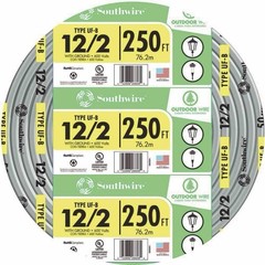 Southwire 13055955 12/2 AWG 250 ft. UF-B Underground Feeder Cable