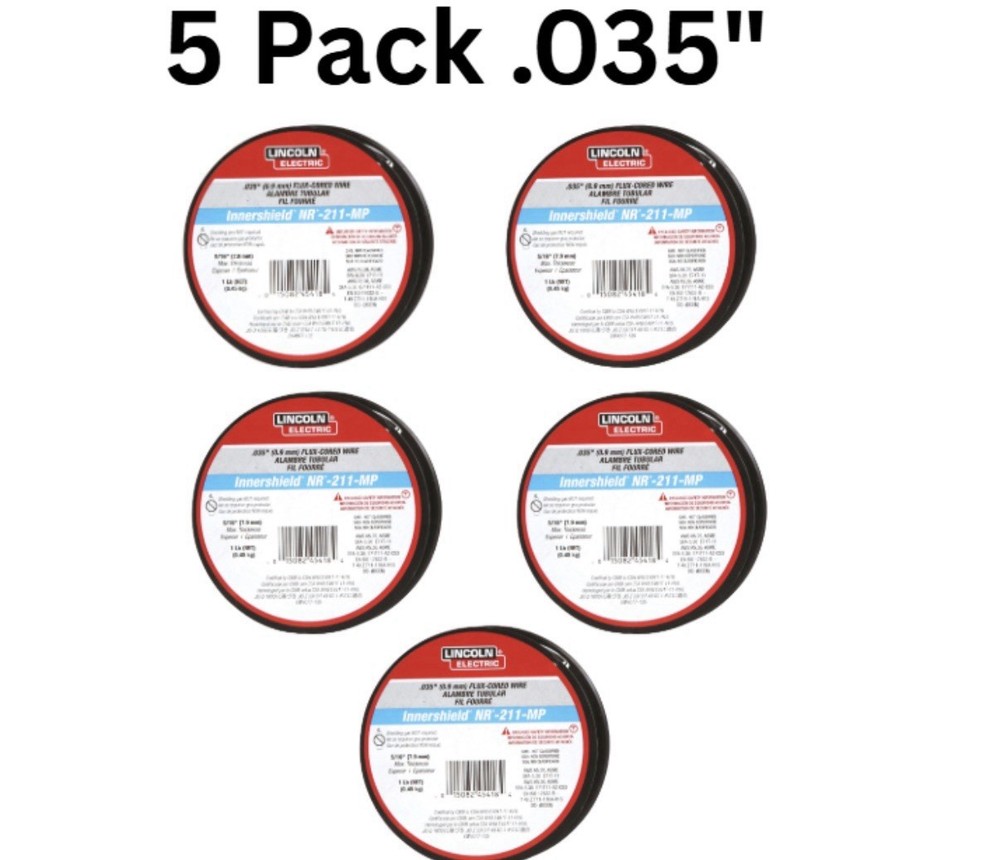Lincoln Electric Innershield NR211 Flux-Corded Welding Wire (5 Pack)