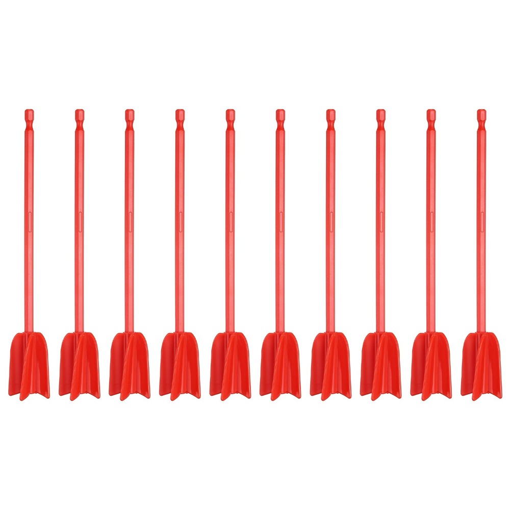10Pcs 8.7″ ABS Plastic Silicone Resin Mixer Paddle, Red
