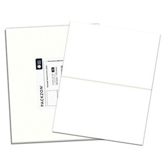 200 Shipping Labels 8.5×5.5 Square Corner Self Adhesive 2 Per Sheet PACKZON®