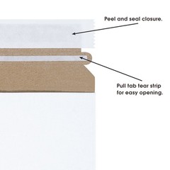 Durable Flat Mailers 17″x21″ – 100 Pack for Documents, Photos, Artwork Shipping