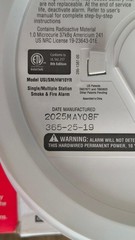 NEW USI/SM/HW10YR 2-IN-1 Smoke & Fire Alarm Hardwired + 10 Yr Battery Free Ship