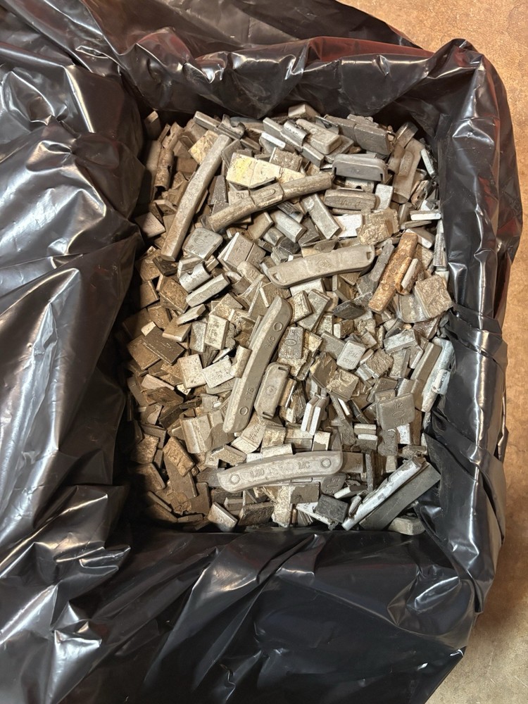 40 Lbs Used Steel Clip on & Stick On Wheel Weights