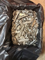 40 Lbs Used Steel Clip on & Stick On Wheel Weights