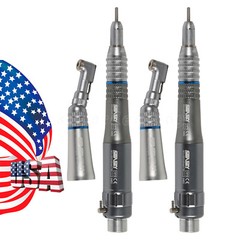 USA Dental Low Speed Contra Angle Straight Air Motor Handpiece E-type 2/4holes