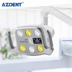 Dental 6 LED Lamp Oral Light Lamp For Unit Chair with LCD Display 3Yellow+3White