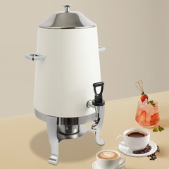 Coffee Urn w/ Fuel Holder,Stainless Steel Beverage Dispenser Hot Drink Dispenser