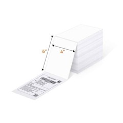 Fanfold 4×6″ Perforated Direct Thermal Address Shipping Labels For Rollo & Zebra