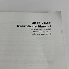 Astro-Med Dash 2EZ+ Plus Data Recorder OPERATIONS MANUAL Book
