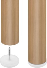 Antrader Furniture Feet Nail, 100-Pack 7/8″ Dia. White 22mm,