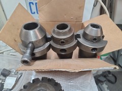 Lot of 3 Cat50 Tool Holders End Mill I.D. 1.0″, 1.25″, 1.5″