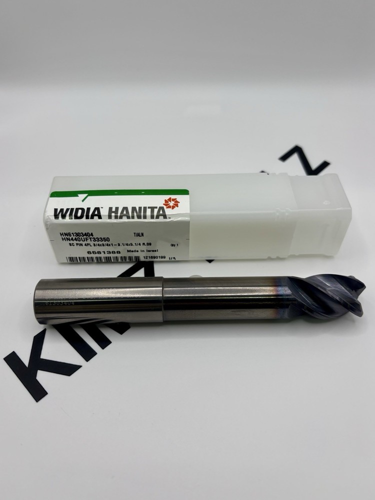 WIDIA HANITA 6581388 CARBIDE 3/4×3/4×1-3 1/4×5 1/4 4F .090R E/M. FREE SHIPPING