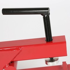 Red Clamp On Trailer Hitch 2″ Ball Mount Receiver Deere Bobcat Tractor Bucket