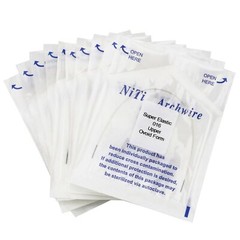 Dental Orthodontic White Color Coated Niti Arch Wire Round Super Elastic Ovoid