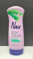 Nair Body Cream Hair Remover Soothing Aloe & Water Lily Scent 9 oz 255g 0526-04