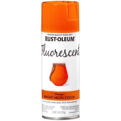 Rust-Oleum 1954830 Specialty Fluorescent Orange Spray Paint 11 oz. (Pack of 6)