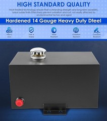5 Gallon 14 Gauge Steel Hydraulic Fluid Reservoir Tank with Breather Cap