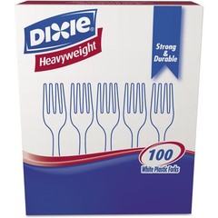 Disposable Clear Cutlery Forks, Heavyweight Construction