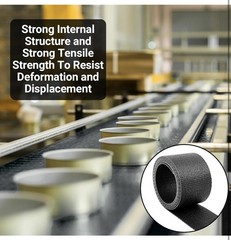 4 Inch Wide Black Conveyor Belt Material, PVK 150 Cover One Side, 10 Foot Length
