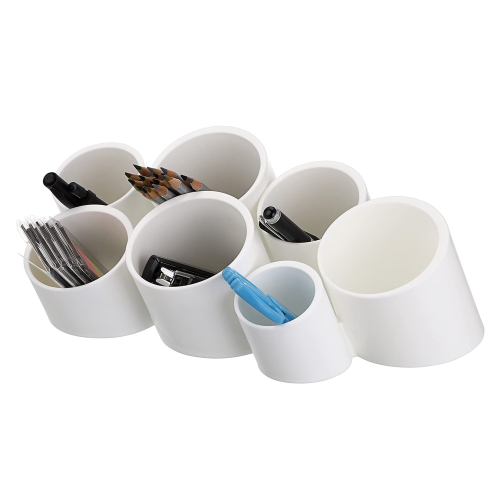 Btsky Tilting Cylinder Creative Pen Holder Pen Container Brush Pot Combination