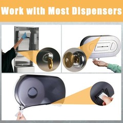 12 Pcs Paper Towel and Toilet Paper Dispenser Key Set for Waffle San Ja-mar G…
