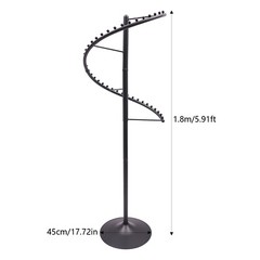 Spiral Rotating Clothes Rack Heavy Duty Garment Rack Bedroom Iron Hanger