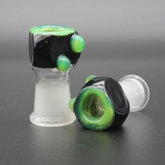 Slyme Pyrex Lab Glass Slide Triangle Bowl Female14 18mm Tobacco Hookah Bong