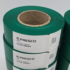 Lot of 10 Presco PresGlo Texas Roll Flagging Tape 3 Mils 1-3/16″ x 300ft Neon