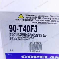 White-Rodgers 90-T40F3 Class 2 Transformer 40VA 24VAC 60 Hz Foot Mount NEW