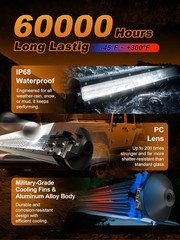 2026 New 30 Inch LED Light Bar, 70,000LM off Road, 70W Spot Flood Combo Beam, IP