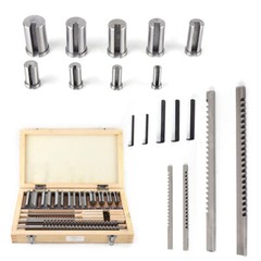 18 * HSS Keyway Broach Set Inch Size Broaches Bushings Shim CNC Metalworking Set