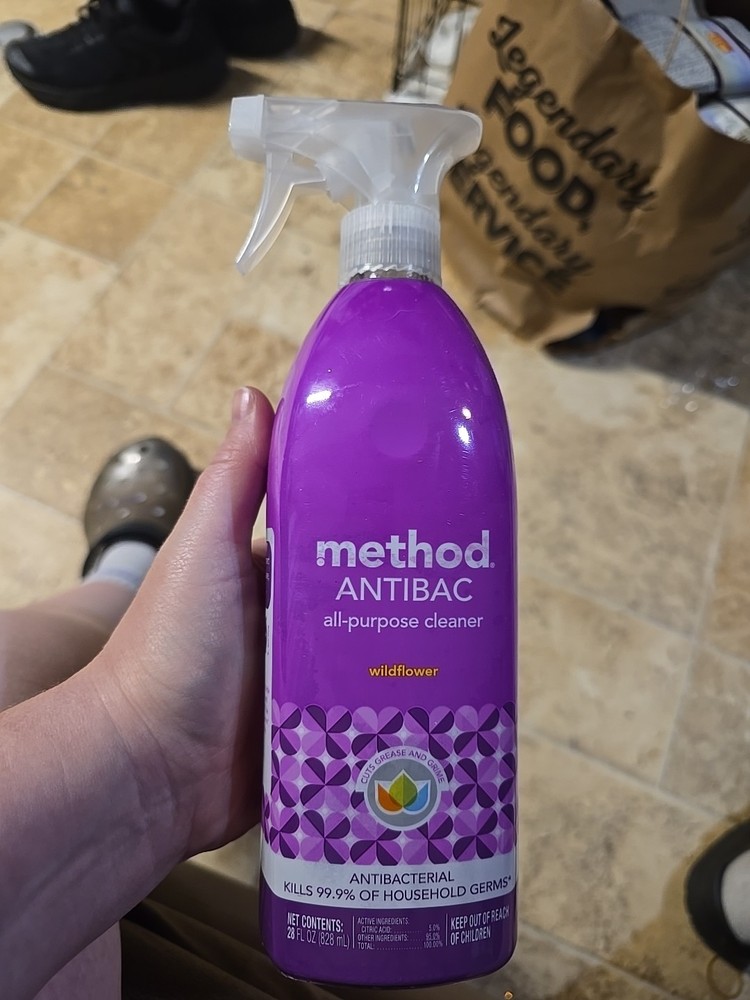 Method Antibac All-Purpose Cleaner Spray Wildflower 28 Fl Oz New Germ Buster