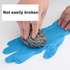 50/100PCS Blue Nitrile Gloves Disposable Waterproof Blue Gloves Kitchen Dishwash