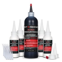 Starbond 16 oz. Black Medium-Thick – Super Glue (Premium Cyanoacrylate CA Glue)