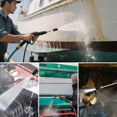 Turbo Nozzle Pressure Washer Tips, Durable Ceramic Core, 360° Rotating Pres