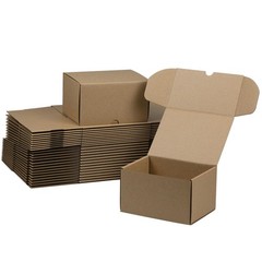 HESESOH 7x5x4 Inches Shipping Boxes Set of 25, Brown Corrugated 7x5x4,