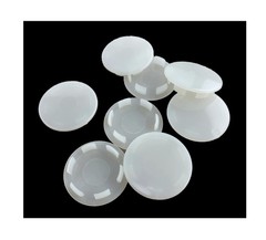 (8 PACK) 1″ PLASTIC HOLE PLUGS – OFF-WHITE #HPW-1.0