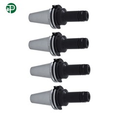 4 Chucks CAT40-ER16 Collet Chucks Tool Holder Set With 4″ Long Gage Length