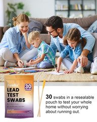 30 PCS Lead Test Kit for Dishes, Premium Lead Testing Swabs for Paint & Jewelry,