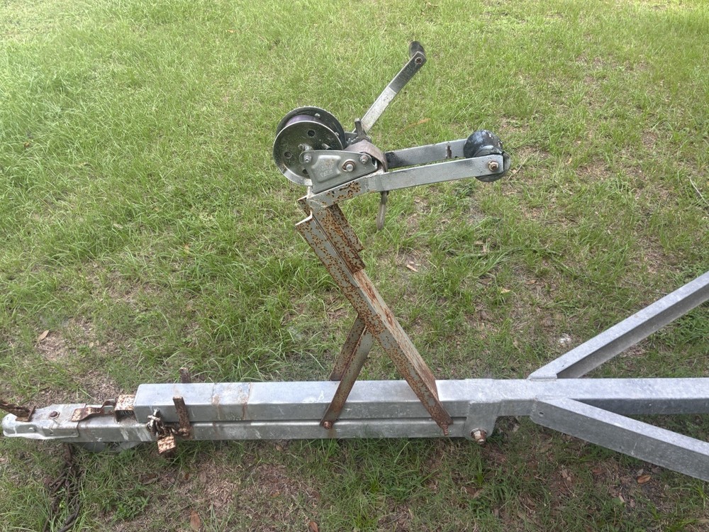 Single Axel Roller Bunk Hybrid Galvanized Boat Trailer