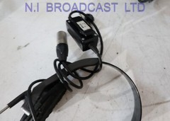 4x Satcom headsets  sold as shown, (no warranty)