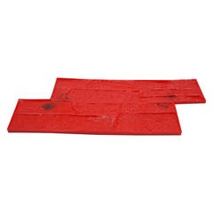 Concrete Texture Mold, Cement Texture Wall Mold Red PU 28.15*11.81*0.71 in NEW