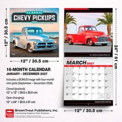Classic Chevy Pickups OFFICIAL | 2027 12×24″ (Hanging) Wall Calendar