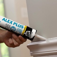 DAP 10.1oz White Alex Plus Acrylic Latex Caulk with Silicone