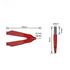 Kelvin Cable Gold-plated Contacts Copper Conductor PA Insulation Flexible Leads
