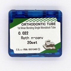 20 Sets Dental 1st Molar Roth 022 Bonding Monoblock Non-Conv Buccal Singl Tube